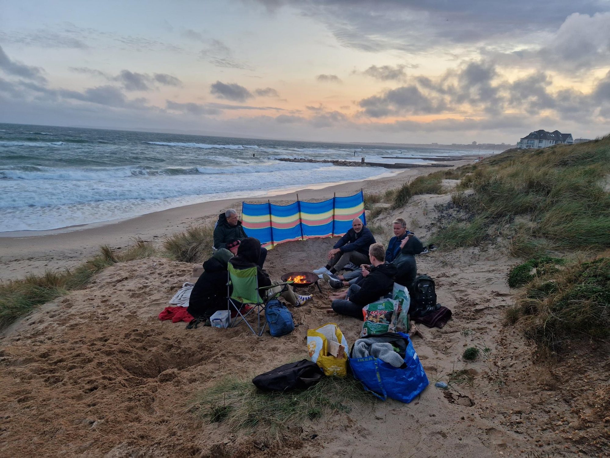Winter beach