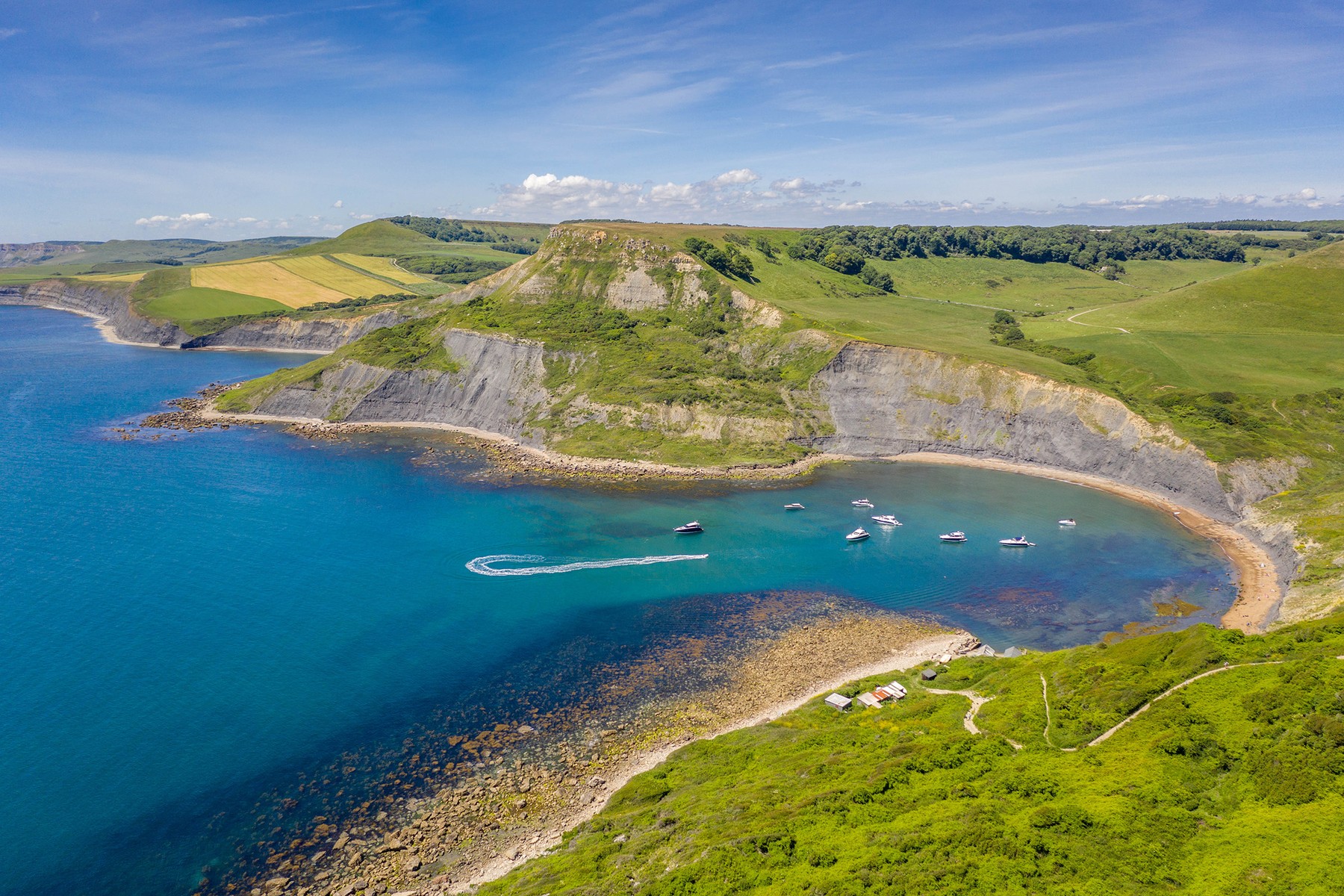 Chapman's Pool from the ridge