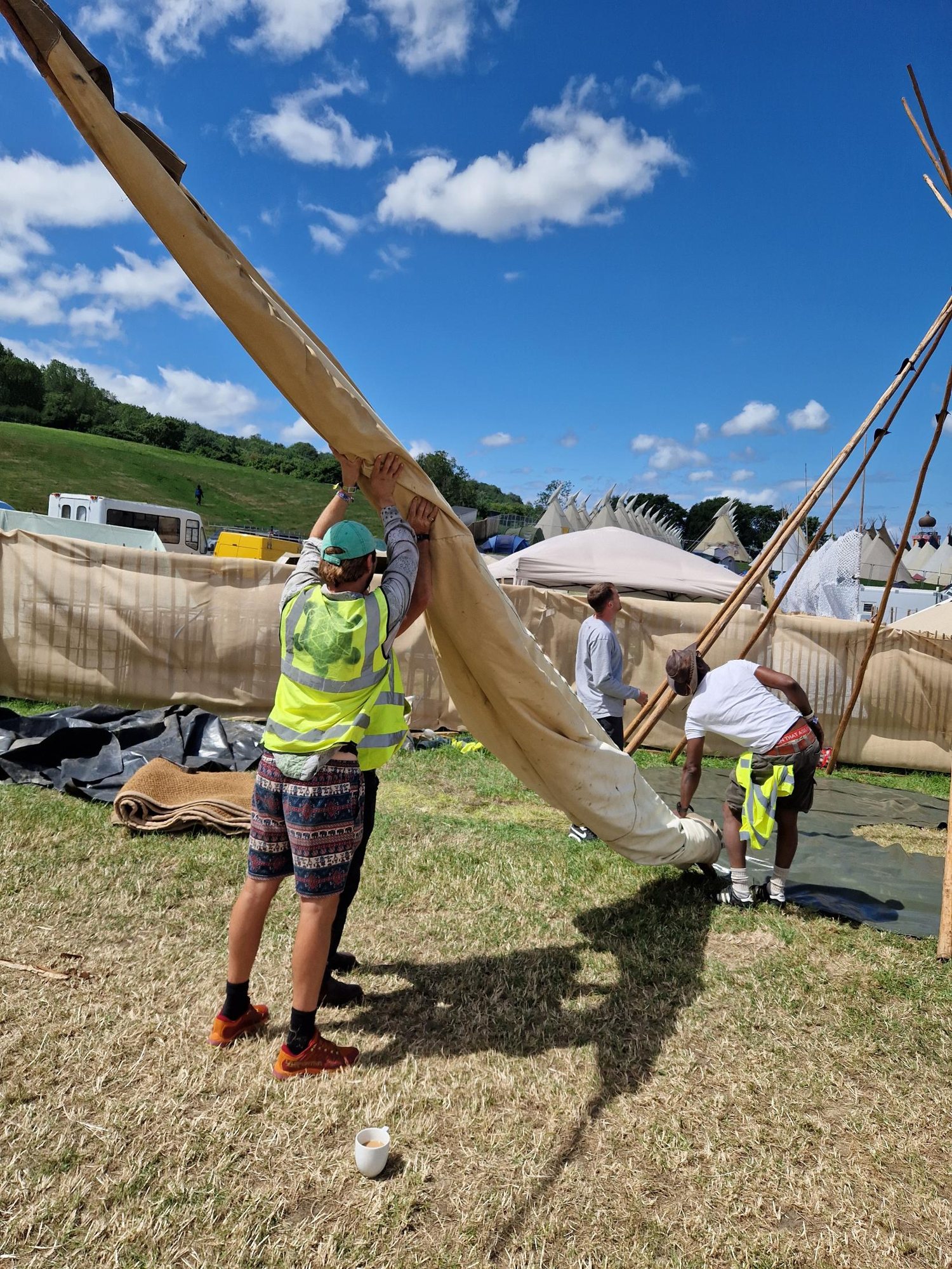 Raising the canvas