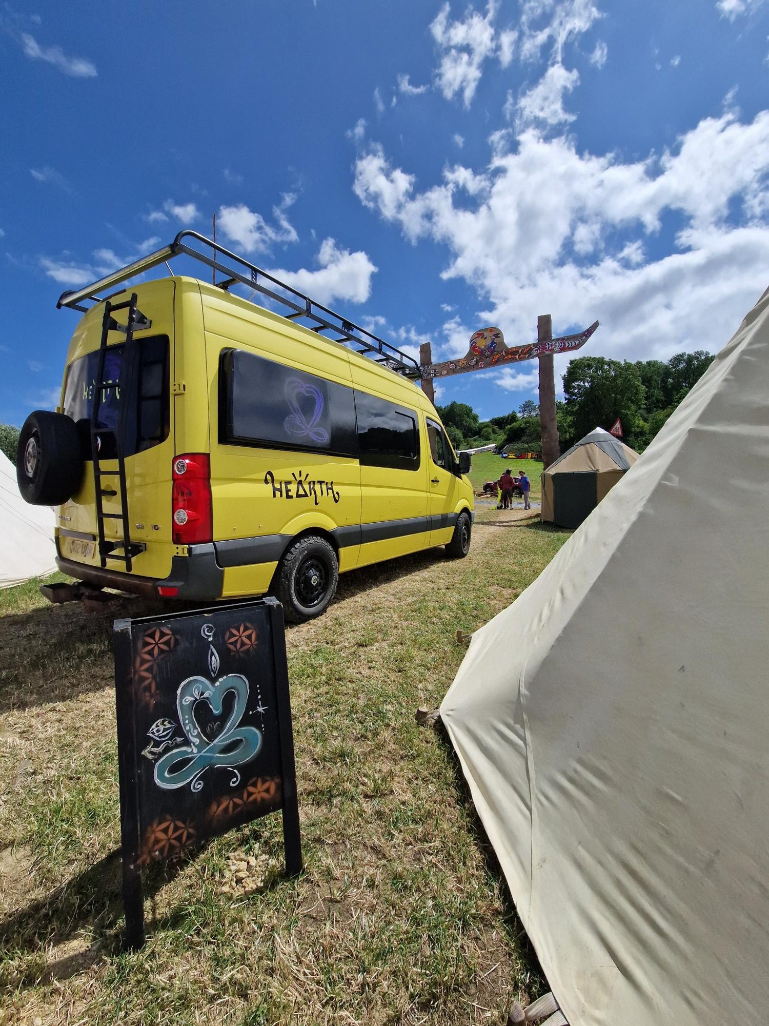 Van and board
